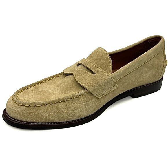 Polo Ralph Lauren Men’s Alston Penny Loafers 10.5 M Beige Suede Casual Shoes main image 8